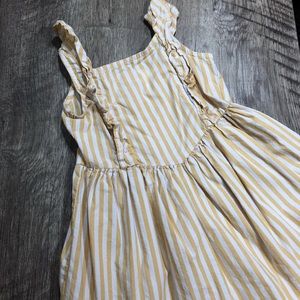 Hanna Anderson Striped Pinafore Dress